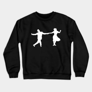 1940's Swing Dancer Silhouettes Crewneck Sweatshirt